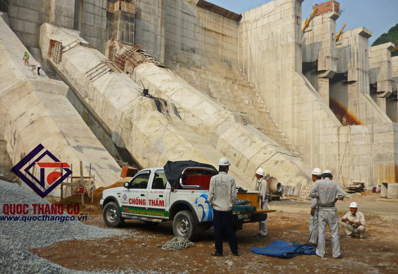 repair, waterproofing hydroelectric plants